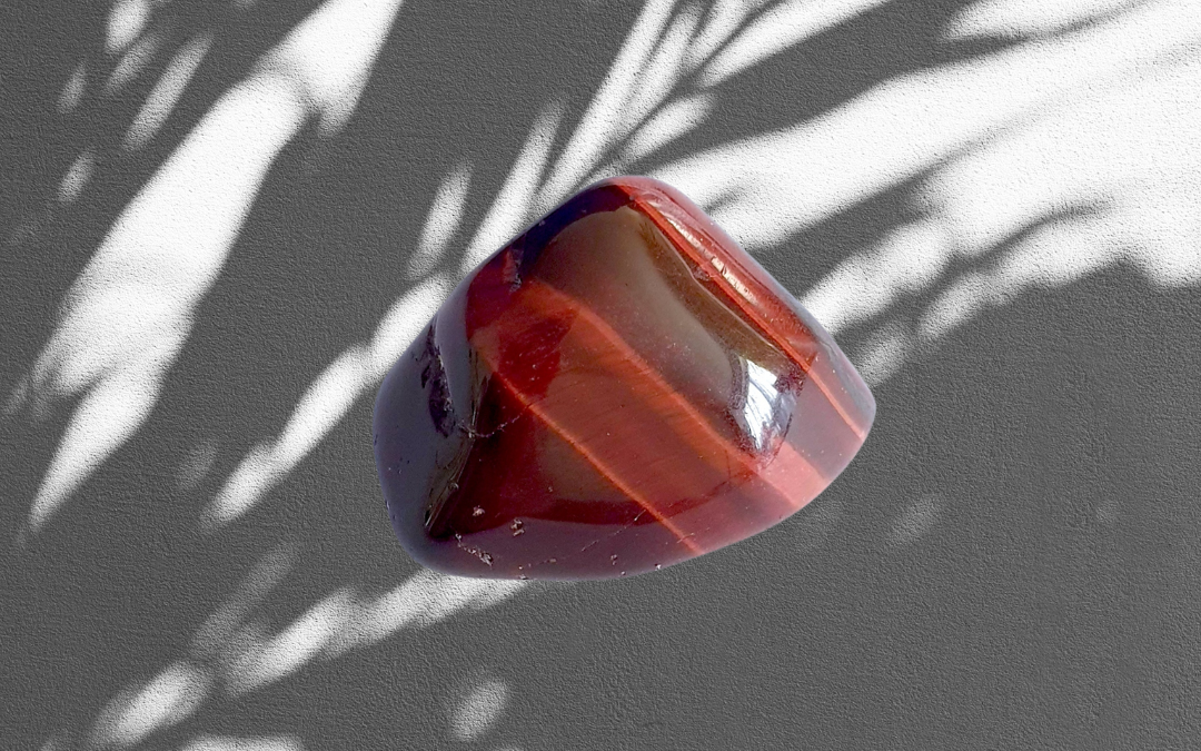 Red tiger’s eye crystal for stepping into your creative power at the full moon in Leo