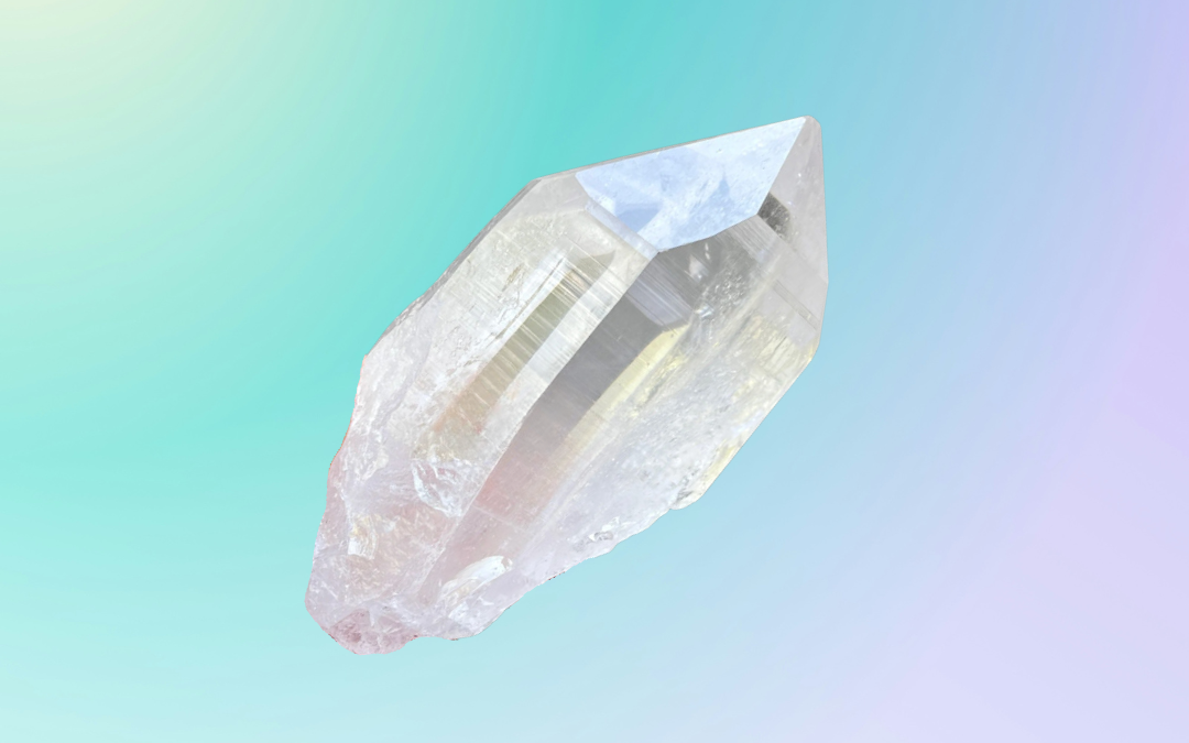 Lemurian quartz crystal to help tune into cosmic downloads under the Pisces full moon lunar eclipse, 17th/18th September, 2024