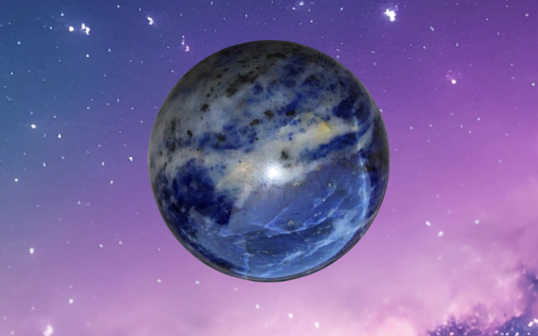 Sodalite crystal to bring order to your mind at the Virgo new moon, 2nd/3rd September, 2024