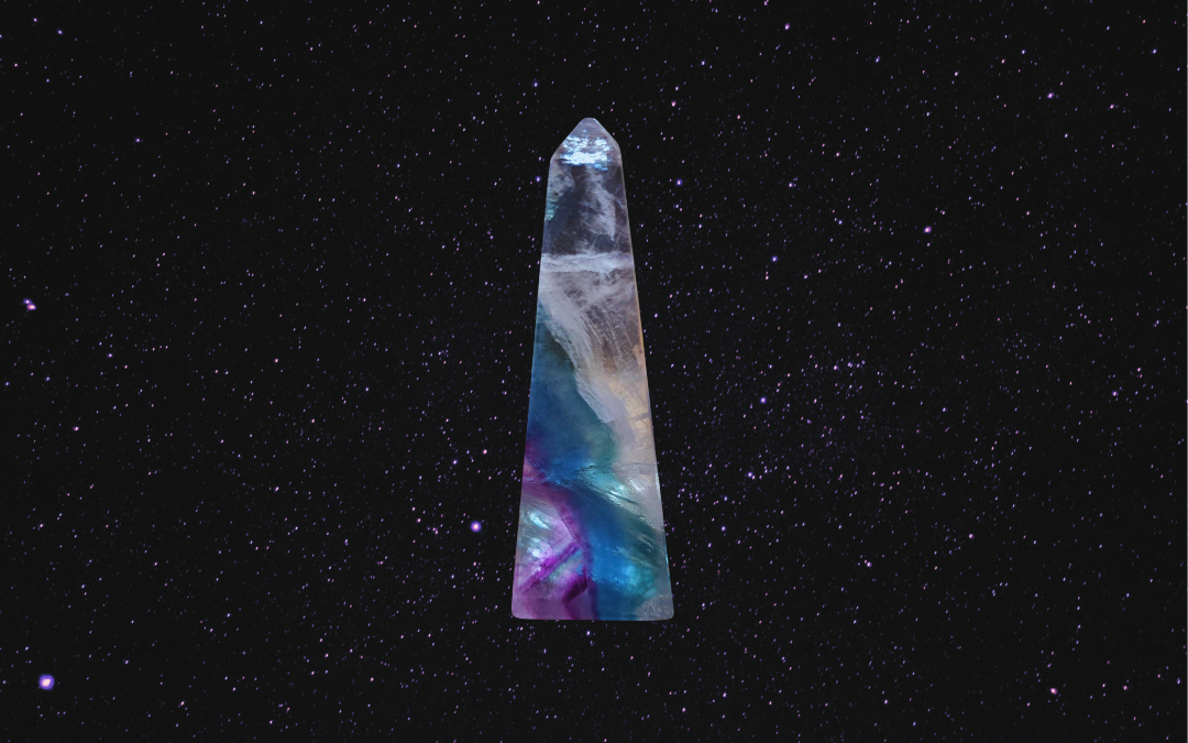 Fluorite crystal to help you write a letter to your past self at the Gemini full moon, 15th December, 2024